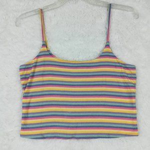 Bp. Womens Camisole Cami Top Multicolor Striped Sleeveless Stretch M‎ New